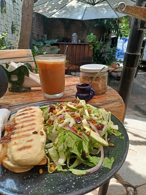 The salad was very tasty. at Barrio Cafe in Puerto Escondido
