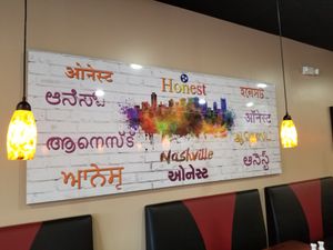 Wall art at Honest in Nashville