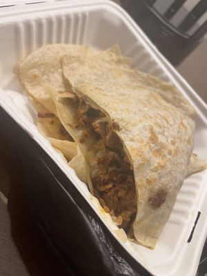 Quesadilla with “asada"  at Tacos Veganos in Phoenix
