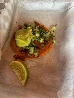 Pollo street taco   at Tacos Veganos in Phoenix