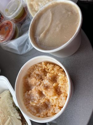 Rice and beans (did not like) #Veganuary at Tacos Veganos in Phoenix