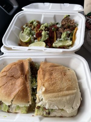 Torta y Tacos #Veganuary at Tacos Veganos in Phoenix