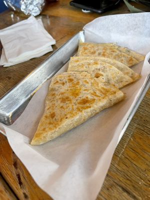 Kids quesadilla- my son loved it!  at Tacos Veganos in Phoenix