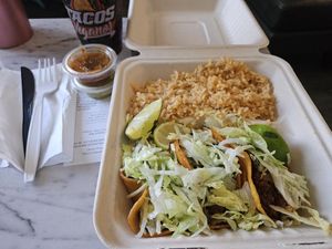 Birria Taco 🌮 Fish dinning here. Delicious at Tacos Veganos in Phoenix