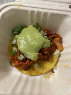 Al pastor taco  at Tacos Veganos in Phoenix