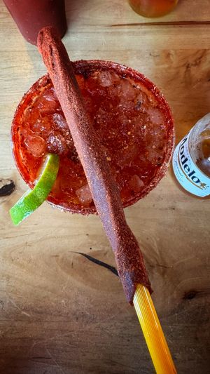 Michelada  at Tacos Veganos in Phoenix