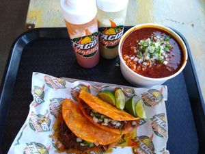 Ramen and tacos! at Tacos Veganos in Phoenix