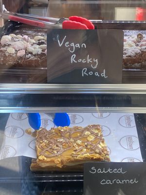 Vegan rocky road cake at Bean Town Coffee in Rochester
