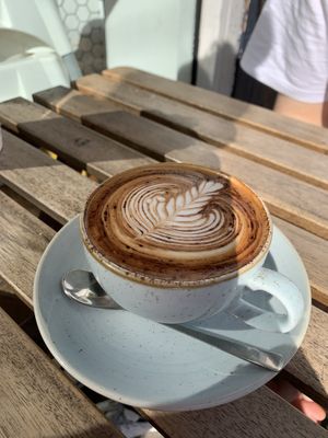 Soy cappuccino   at Swallow Coffee Traders in Rockdale