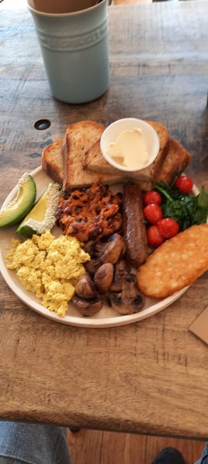Big breakfast at Swallow Coffee Traders in Rockdale