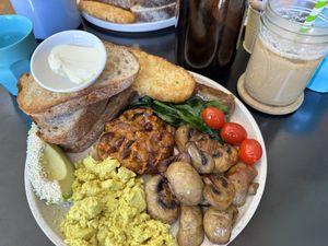 Swallow big breakfast with tofu scramble   at Swallow Coffee Traders in Rockdale