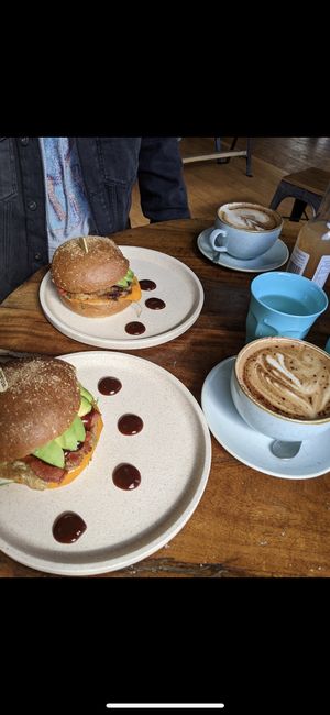 Bacon egg burger - must try   at Swallow Coffee Traders in Rockdale