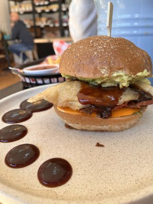 Egg and bacon roll   at Swallow Coffee Traders in Rockdale