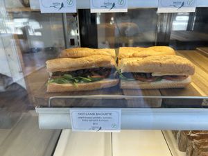 Not-lamb baguette   at Swallow Coffee Traders in Rockdale