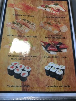 Sushi at Astro House Café in Chonburi