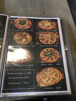 Pizza at Astro House Café in Chonburi