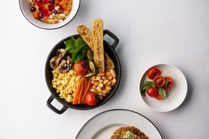 Breakfast at Anna's Secret Garden in St Petersburg