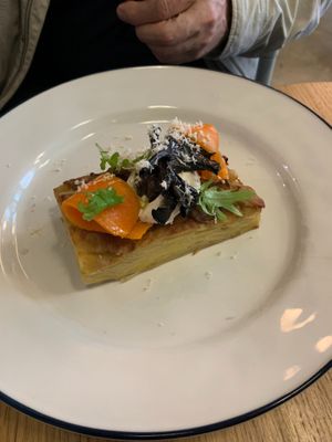 Potato gratin at Anna's Secret Garden in St Petersburg