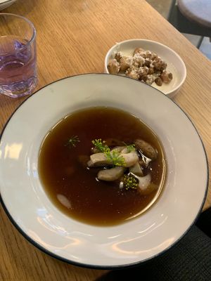 Mushroom soup  at Anna's Secret Garden in St Petersburg