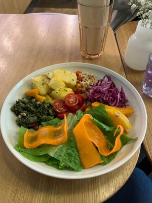 Polenta bowl  at Anna's Secret Garden in St Petersburg