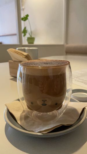 Cappuccino at The Little Poet in Hobart