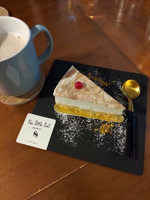 Vegan cheesecake at The Little Poet in Hobart