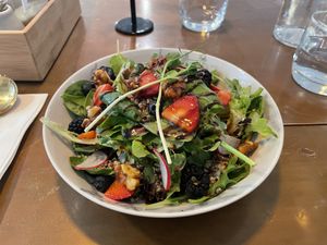 The Little Poet’s seasonal fruit quinoa salad. at The Little Poet in Hobart