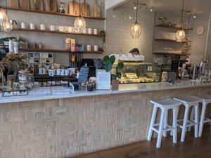 Counter at The Little Poet in Hobart
