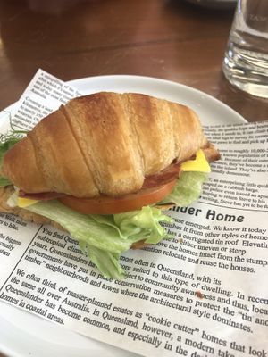 Vegan croissant at The Little Poet in Hobart