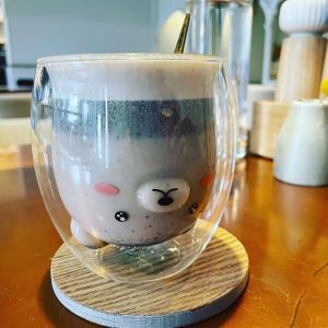 Sesame latte  at The Little Poet in Hobart