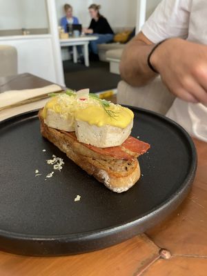 Vegan Eggs Benny  at The Little Poet in Hobart