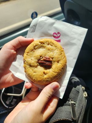 Pecan pie (with a delicious date caramel filling) at Floozie Cookies in London