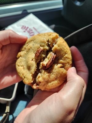 Pecan pie (with a delicious date caramel filling) at Floozie Cookies in London
