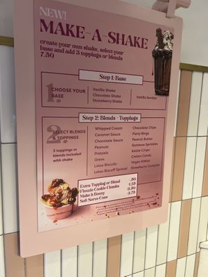 Menu  at Floozie Cookies in London