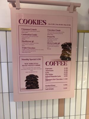 Menu  at Floozie Cookies in London