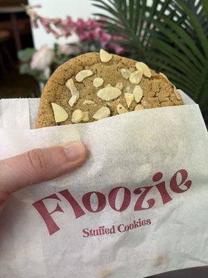 Almond croissant  at Floozie Cookies in London