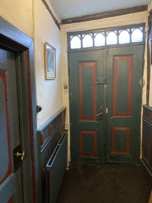 The entrance  at Mellem Jyder in Ebeltoft