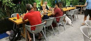 Exterior seating at Friendship Concept in Koh Phangan