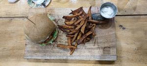 The Farmer burger at Friendship Concept in Koh Phangan