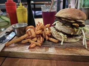 Big Mac and French fries   at Friendship Concept in Koh Phangan