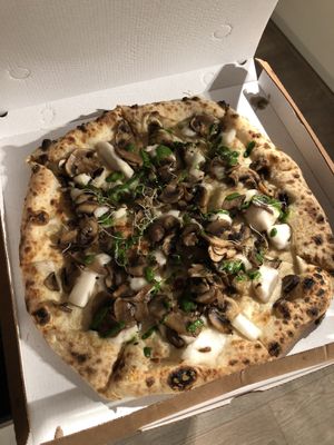funghi :) at Mastino Pizza in Amsterdam