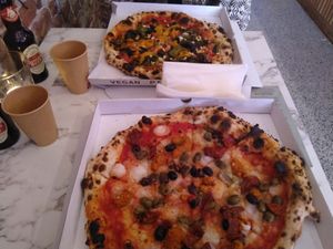 Bottom: The Calabrian One, Top: Il Bacio at Mastino Pizza in Amsterdam