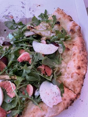 Pizza of the month, with Figs and artichokes  at Mastino Pizza in Amsterdam
