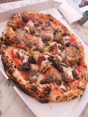 Pizza at Mastino Pizza in Amsterdam