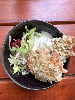 Vegan shrimps  at Ouai in Leipzig