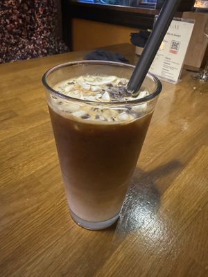 Iced coffee with coconut   at Ouai in Leipzig