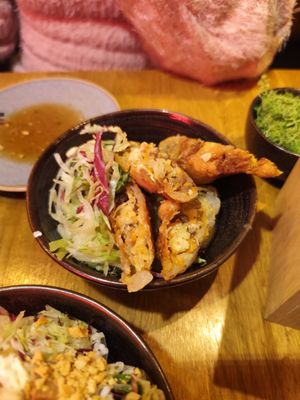 Fried spring rolls. at Ouai in Leipzig