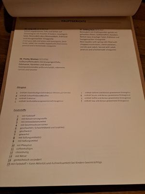 Menu January 2026 at Ouai in Leipzig