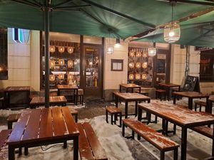 Terrace at Ouai in Leipzig