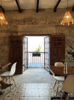 Upstairs  at Casa Maca in Valladolid